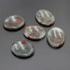 Pedra do Esquecimento Cristal Natural Jade Placa Raspadora Facial Massageador Boca de Tigre Folha Raspadora Oval com Marca de Polegar