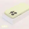 Silicona Líquida Real Adecuada para Funda de Teléfono Móvil Apple 17Promax Borde Recto Color Puro Tacto de Piel Funda Suave Todo Incluido Iphone16