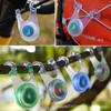Cuerda de Viento para Camping al Aire Libre Luz Tienda Advertencia Luz Colgante Luz Decorativa Multifuncional Mochila Luz Trasera para Bicicleta Luz para Ciclismo Nocturno