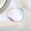Pulseira para Mulheres, Estilo Japonês e Coreano, Pulseira Doce de Cristal de Morango, Temperamento Estudantil, Joias de Cristal Fofas