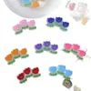 Punto Caricatura Lindo Flor de Goteo de Aceite Cuentas DIY Cadena de Teléfono Móvil Pulsera Accesorios Cuerda para el Cabello Accesorios para el Cabello Material Cuentas Sueltas