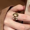 Toc Toc Acumula Mérito Cachorro Lindo Anillo de Madera de Pez 2025 Nuevo Diseño Creativo Personalidad del Trabajador Alivio del Estrés Anillo