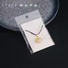 Nuevo Colgante Ping An de Bambú con Incrustaciones Doradas en Imitación de Jade Blanco Hebilla Ping An Collar Colgante de Pez Anual Accesorios de Joyería Colgante