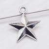 Accesorios de Aleación Vintage Estilo Chino Colgante de Estrella Pequeña Pulsera Collar Colgante de Estrella de Cinco Puntas