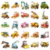 56 Pegatinas de Vehículos de Construcción Realistas Estilo Acuarela, Pegatinas Divertidas de Excavadora y Bulldozer para Niños, Pegatinas Decorativas para Material de Manualidades