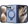 Nova capa de celular dobrável da Apple, adequada para iPhone Duo, apresenta um design de cor contrastante, uma textura semelhante à pele e um suporte magnético de 360 graus