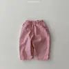 Ropa Infantil Estilo Coreano 25 Verano Nuevo Guardería Niños y Niñas Rayas Verticales Casual Versátil Pantalones Cortos de Nueve Puntos para Niños