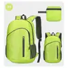 Mochila plegable portátil ultraligera, bolsa de piel personalizada para viajes y deportes al aire libre, mochila de regalo promocional con impresión de logotipo