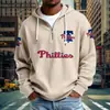 Ropa Nueva para Hombre Transfronteriza Amazon Más Vendida Cremallera Multibolsillo Nueva Sudadera Tendencia de Comercio Exterior Sudadera Serie NFL