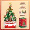 Compatível com Caixa de Música Árvore de Natal Lego Montagem Blocos de Construção Altos para Crianças Brinquedos Decoração Papai Noel Presentes Atacado