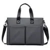 Maletín para Hombre Modelo Nuevo 2026 Transfronterizo, Bolso de Negocios Horizontal, Bolsa para Laptop de Gran Capacidad, Bolso Cruzado de Hombro Único