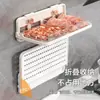 Estante de Preparación de Alimentos con Ventosa de Cocina Estante de Almacenamiento Multicapa sin Perforaciones con Artefacto para Verduras Estante de Almacenamiento de Montaje en Pared Listo para la Venta