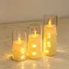 Vela Electrónica LED Transfronteriza con Control Remoto, Portavelas Simulado, Accesorios Creativos para Decoración de Cumpleaños y Bodas