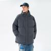 Ropa de Algodón de Color Sólido para Hombres y Mujeres, Ropa de Pan con Capucha Suelta de Marca Moderna para Parejas en Invierno, Cálida y Engrosada, Tops Versátiles de Chaqueta de Algodón
