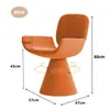 Taburete Giratorio de Maquillaje Estilo Ins Lujo Ligero Italiano Silla con Respaldo para Dormitorio Tocador de Salón de Belleza Silla para Manicura Modelo Popular