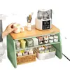 Prateleira de Mesa de Escritório para Vasos de Saúde Copos de Água para Casa Copos de Café Lanches Castanhas Prateleira de Armazenamento em Camadas de Grande Capacidade