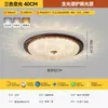 Luz de Techo para Dormitorio 6 Nuevo Marco Negro Estilo Italiano Minimalista Lujo Ligero Cristal Redondo Espectro Completo Protección Ocular Iluminación de Habitación Hierro
