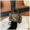 Bolsa feminina, bolsa de ombro feminina versátil com padrão de crocodilo, nova bolsa de mão da moda de inverno, bolsa retrô fashion, bolsa Kelly