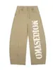 Moda Transfronteriza 2026 Primavera, Otoño e Invierno Nuevo Estilo Pantalones Holgados Rectos de Pierna Ancha para Hombre con Estampado de Letras Casuales Largos