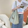 Verano Nuevo Estilo Bolsa de Lona Perezosa Bolso de Hombro Casual Versátil para Mujer Moda Estilo Coreano Bolso Tote de Mano