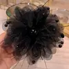 Pinza para el Cabello de Gasa Burbuja en la Nube para Mujer, Estilo Princesa Fugitiva, Pinza para el Cabello Extra Grande de Malla Estrellada, Realza el Volumen del Cabello, Accesorio para el Cabello con Pinza de Tiburón