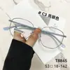 Mgt8845 Montura de Gafas para Miopía de Moda Estilo Coreano Danyang Glasses Aleación Ultraligera Montura Completa Flexible Antideslizante Estilo Elegante para Mujeres