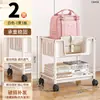 Carrito móvil multicapa de pie para almacenamiento de libros, adecuado para dormitorio, sala de estar o como carrito de bocadillos para debajo de la mesa