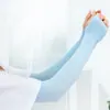 Explosiones de verano, color sólido, versión coreana de mangas de hielo, protector solar para mujeres, mangas de seda de hielo, para correr, para hombres, protección de brazos anti-ultravioleta, al por mayor