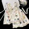 Nuevos Pijamas de Niña 2026, Chaleco de Algodón Nube de Verano, Ropa de Casa de Verano sin Mangas de Princesa para Niñas Mayores