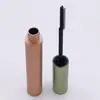 Material de Embalaje para Tubo de Máscara de Pestañas Recubierto en Spray Color Oro Rosa Mate, Tubo para Pasta de Peinado con Cabezal de Cepillo Largo, Crecimiento de Pestañas