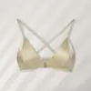 Nova Lingerie Yuyue com Fecho Frontal em Seda Estilo Francês para Mulheres, Feita de Seda de Amora, Decote em V Profundo Sexy, Sutiã Francês Sem Fio