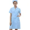 Factory St. Ropa de Verano para Enfermeras Shelen Ropa de Trabajo de Manga Corta Bata Blanca de Doctor Ropa de Doctora Peluquero Coreano