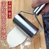 Rodillo de Acero Inoxidable Cocina Antiadherente Rodillo para Masa Rodillo Ahorrador de Esfuerzo Herramienta de una Mano para Masa de Empanadillas