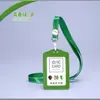 Porta-Cartões de Couro Bovino Cuidadosamente Selecionado, Porta-Crachá de Couro Genuíno, Permissão de Trabalho, Cordão para Crachá de Funcionário, Crachá Escolar de Estudante, Cartão de Refeição
