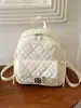 Mochila de Viaje para Mujer 2026 Nueva Moda Tendencia Patrón de Diamante Bolso de Hombro Gran Capacidad Versátil Multifuncional Mochila para el Trabajo