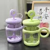 Taza Nueva para Remover Taza de Plástico Oficina Separación de Té y Agua Nuevo Café Resistente a Altas Temperaturas Remover Té con Popote
