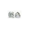 Brinco de Titânio F136 com Cravação de Garras Zircônia 5A, Joia de Orelha de Titânio com Base Redonda, Acessório para Piercing de Lábio