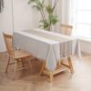Mantel Rectangular Impermeable y Resistente al Aceite de Algodón y Lino Esterilla para Mesa de Café Paño de Escritorio Mantel Moderno Sencillo Venta al por Mayor Transfronteriza