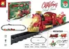 Trilho de Trem Elétrico Retrô Transfronteiriço Carro Luz e Música Modelo Brinquedo de Natal