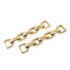 Cadenas Metálicas de Aleación de Zinc para Ropa, Equipaje, Zapatos y Sombreros, Broches, Hebillas para Zapatos, Hebillas para Cinturones, Cadenas Huecas, Accesorios de Moda para Ropa