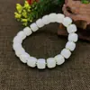 Pulsera de Cubos de Azúcar de Imitación de Jade Hetian para Mujer, Pulsera de Cuentas de Vidrio Verde Fresco, Transmisión en Vivo, Pulsera al por Mayor