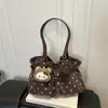 Bolsa de lunares esmerilados con viento suave 2026 bolso tote plisado superficie suave gran capacidad bolso de hombro para estudiante trabajador para mujer