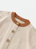 Conjunto de Tricô para Bebê, Estilo Primavera e Outono, Design de Carro de Desenho Animado, Macio e Amigo da Pele, Conjunto de Duas Peças de Cardigan de Algodão Classe A para Meninos e Meninas