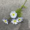 Simulación Monet Crisantemo de verano sin flocado Cosmos Flor de seda artificial Adornos florales de boda Decoración Flor falsa Impresión 3D