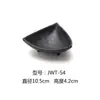 Plato para Salsas Negro Doble Compartimento Sabor Melamina, Plato para Condimentos de Dos y Tres Compartimentos, Plato para Salsa Barbacoa Estilo Japonés, Plato para Salsa de Inmersión Sushi Hot Pot