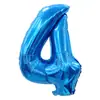 Globos de Número Extra Grandes de 40 pulgadas Transfronterizos, Globos de Número para Cumpleaños de Niños, Decoraciones para el Primer Cumpleaños, Globos de Papel de Aluminio al por Mayor