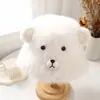 Chapéu de Pescador Feminino Outono e Inverno Novo Estilo Desenho Animado Ragdoll Moda Rosto Exposto Pequeno Chapéu de Bacia Recheado Chapéu Quente à Prova de Frio