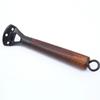 Pieza de aluminio de tres agujeros mango de olla de madera de haya acero inoxidable sartén wok mango de sartén universal accesorios para ollas perilla superior oreja de olla venta al por mayor