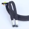 Correa Plana Gruesa de Moda de Gama Alta 1.0 cm Cabeza de Aleación Cordón para Pantalones, Chaquetas Deportivas, Ropa Infantil DIY, Cordón para Sudadera