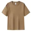Camiseta de algodón 100% de 230g, cuello redondo, uniforme de grupo con logo personalizado, ropa de trabajo, manga corta impresa, al por mayor en stock